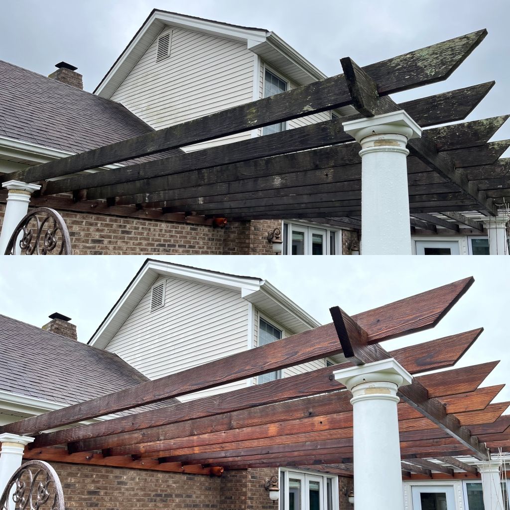 Complete wood pergola cleaning versailles ky