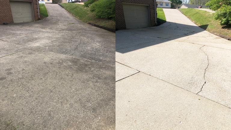 Concrete Cleaning on Pepperhill Cir in Lexington KY