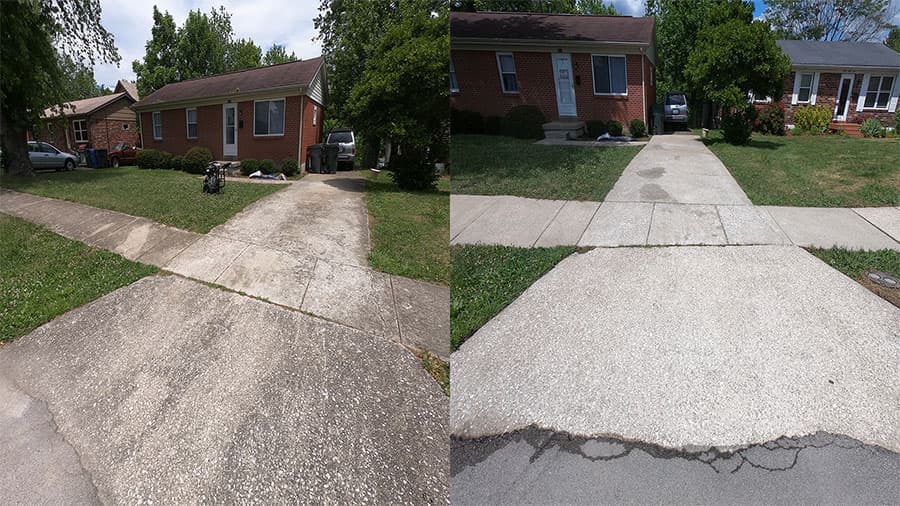 Complete Concrete Cleaning Porch Wash on Hialeiah Ct in Lexington KY