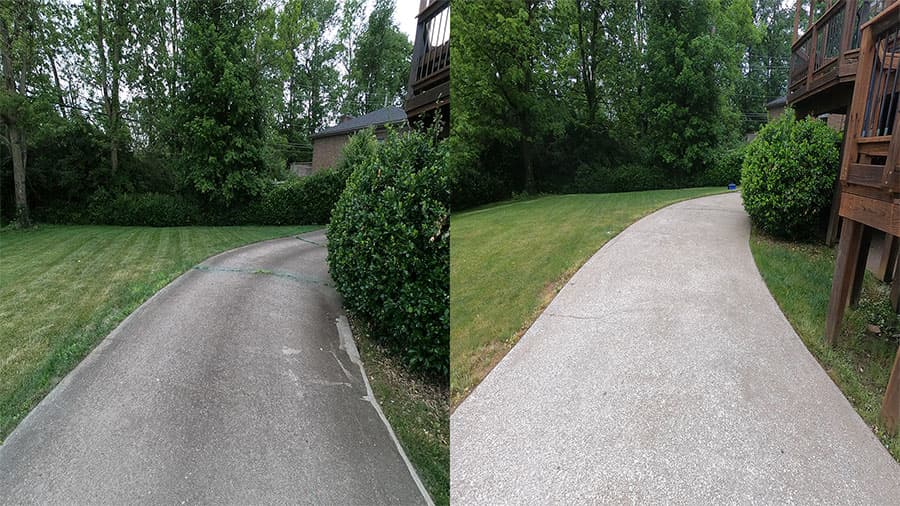 Concrete Cleaning on Pepperhill Cir in Lexington KY
