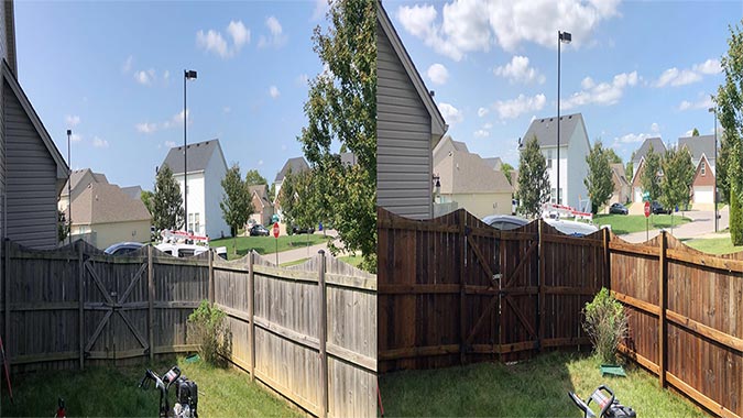 Fence Cleaning on Pepperhill Cir in Lexington KY