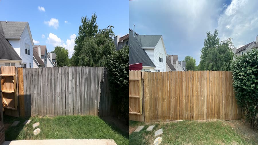 Complete fence cleaning brightening on green park ct in lexington ky