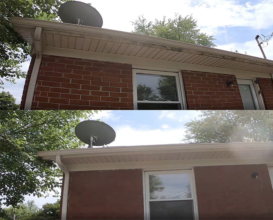 Gutter Cleaning and Brightening on Pepperhill Cir in Lexington KY