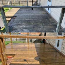 Wood deck cleaning house washing 3