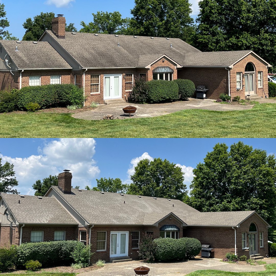 Professional Roof Washing in Lexington, KY near Newtown Pike